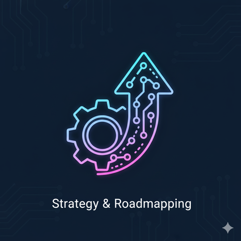 Tech strategy and roadmapping icon